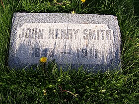 Headstone of John H. Smith.