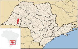 Localização de Martinópolis em São Paulo