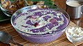 Ube champorado from the Philippines