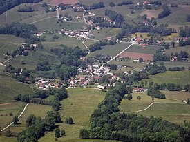 Vista aérea de Attignat-Oncin