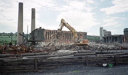 Derwenthaugh Coke Works being demolished, taken on 4/7/87.