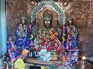 The Vishnu shrine inside Muktinath Temple