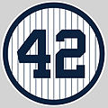 Mariano Rivera (P). Retirado el 22 de septiembre de 2013.