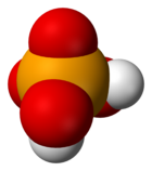 Struttura dell'acido selenico 3D