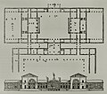 Plan et projection verticale publiés dans Les Quatre Livres de l'Architecture.