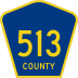 County Route 513 marker