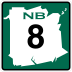 Route 8 marker