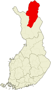 Distretto della Lapponia Settentrionale – Localizzazione