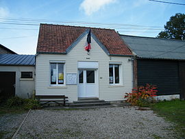 The town hall in Brassy