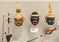 Image 50Khmer musical instruments and theatre masks (from Culture of Cambodia)