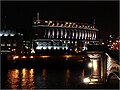 Unilever House and Blackfriars Bridge at night