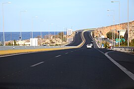 La A90 près de Héraklion.