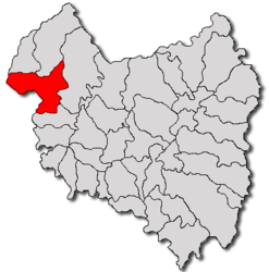 Location in Covasna County