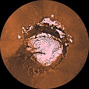 Planum Boreum (calotte polaire glacière nord)