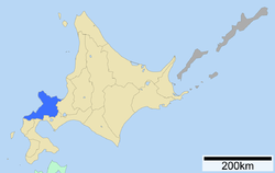 Shiribeshin yleiskehitystoimiston sijainti Hōkkaidōlla