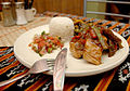 Image 3An East Timorese dish of ikan sabuko with batar daan, rice and budu. (from Cuisine of East Timor)