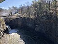 A view of the falls and gorge from the road bridge