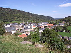 Skyline of Albepierre-Bredons