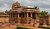 A Hindu temple in red stone