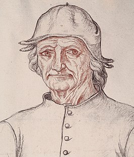 Jacques Le Boucq (naar een onbekende meester). Portret van Jheronimus Bosch. Ca. 1550.