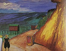 Steilküste von Ahrenshoop (1911) di Marianne von Werefkin