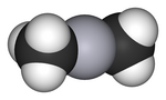 Space-filling model of dimethylmercury