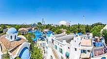 Beispielhaft der griechische Themenbereich des Europa-Park.