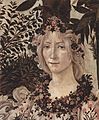 Sandro Botticelli: Simonetta Vespucci, como Flora, en la Alegoría de la Primavera