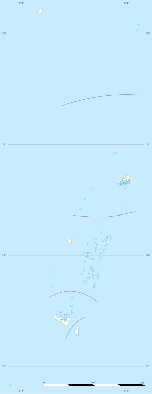 Late Island is located in Tonga