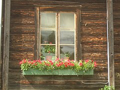 One window of Sommarstugan.