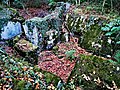 Gesprengter MG-Bunker der Wetterau-Main-Tauber-Stellung am Westhang des Schanzenkopfes