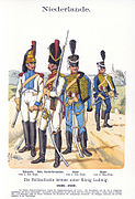 Cuirassier, grenadier à pied de la Garde et hussards.