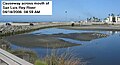 Former causeway across mouth of river