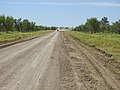 Langboyd Road, looking north, south-west of the town (2021).