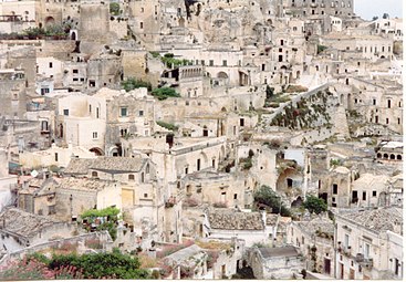 Village troglodytique de Matera, Italie.