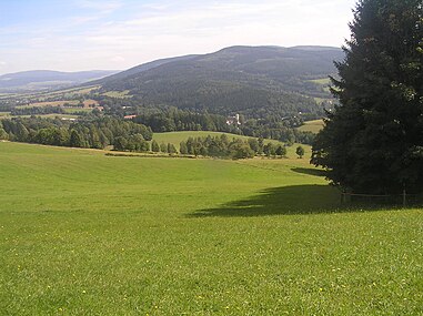 Paysage rural autour de Mladkov.