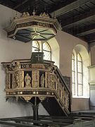 Kanzel von 1631, Treppe von 1889