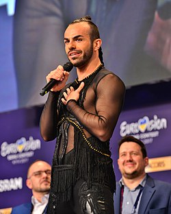 Kalezić vuoden 2017 Eurovision laulukilpailussa.