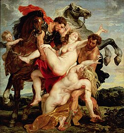 Raptu de les fíes de Leucipo (1616), de Peter Paul Rubens, Alte Pinakothek, Múnich.