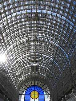 The atrium ceiling at The Bentall Centre