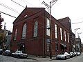 Former First Associated Reformed Church, built in 1854, in the South Side Flats neighborhood of Pittsburgh, PA.