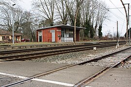 Gare de Solférino, sur la ligne Bordeaux-Irun.