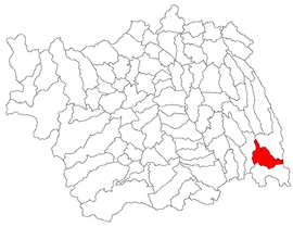 Location in Bacău County