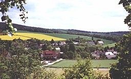 Vy över Ortsteil Tröbigau