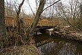 Pont i limnímetre a prop del Duvenstedter Brook