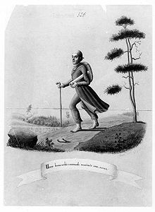 Caricature One Man Saved Everything for Us by Running by A. W. Linsen, 1847