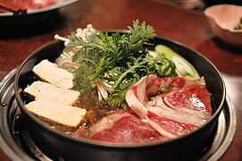 Sukiyaki Suroviny na hotpot