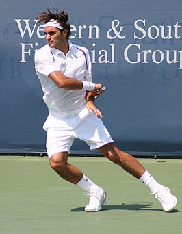 Roger Federer, won 8 titels waaronder Wimbledon en het US Open