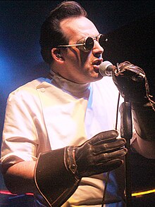 Vanian performing live with the Damned in 2011