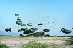 Supply airdrop in Haiti after the 2010 Haiti earthquake